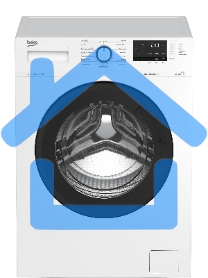 Стиральная машина Beko WSRE7612XAWI белый загрузка фронтальная 7 кг, 1200 об/мин., класс: А