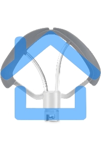 Кухонная машина Hyundai HYM-S8591 планетар.вращ. 1500Вт черный/серебристый