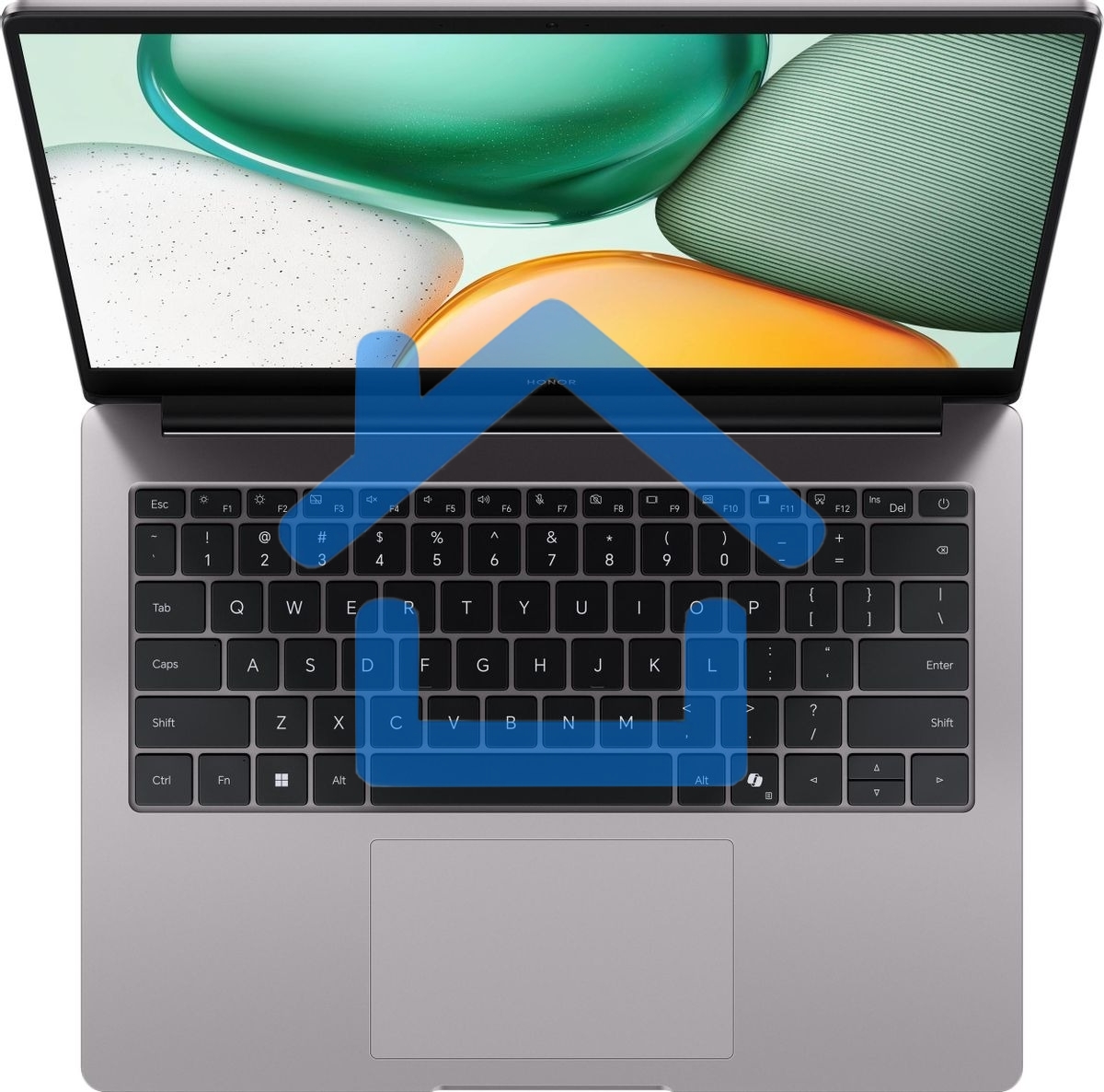 Ноутбук HONOR MagicBook X 14 серый 5301ALWU Intel Core i5-12450H/16Gb/SSD 512Gb/14