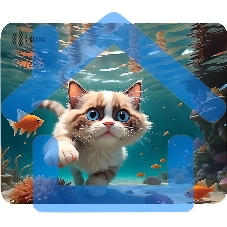 Коврик для мыши Cactus Fish Cat 300x250x3мм (CS-MPC-D15M)