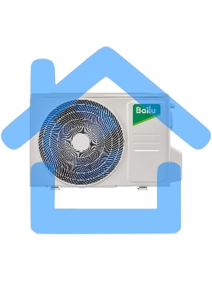 Блок внешний сплит-системы Ballu BSO/out-09HN8_22Y 9000 BTU, 26 м², охлаждение, обогрев, осушение