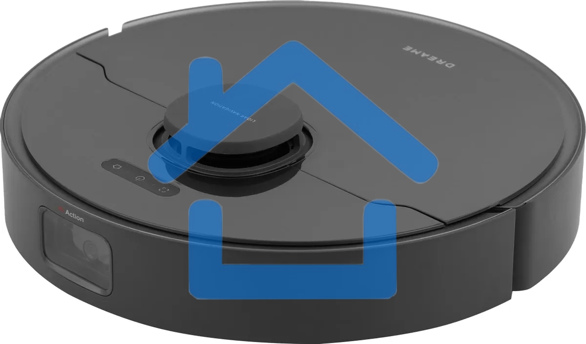 Робот-пылесос Dreame RLS6AD D10S Plus черный, 46 Вт, 5200 мА·ч Li-Ion, уборка сухая/влажная, пылесборник контейнер 0.4 л