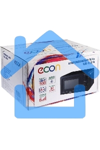 Микроволновая печь ECON ECO-2031M черный, 20 л, 700 Вт, поворотный механизм