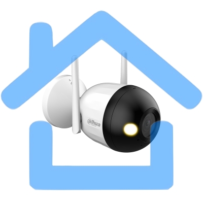 Уличная цилиндрическая IP-видеокамера с LED-подсветкой до 30м и Wi-Fi DAHUA 2Мп; 1/3” CMOS; объектив 2.8мм; чувствительность 0.005лк@F1.6; сжатие: H.265+, H.265, H.264+, H.264, MJPEG; 2 потока до 2М