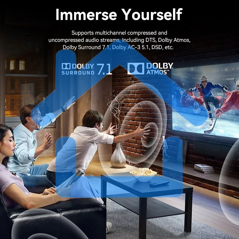Переключатель - разветвитель Vention HDMI v2.1 двунаправленный 2x1/1x2