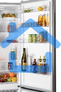 Холодильник Nordfrost NRB 164NF S серебристый двухкамерный 238/105л морозилка снизу