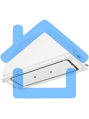 Вытяжка встраиваемая Zigmund & Shtain K 014.7 W белый, 72 см, 1100 куб. м/ч, 62 дБ