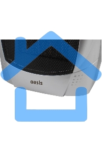 Тепловентилятор Oasis KS-15 серый, 1500 Вт, 20 м2