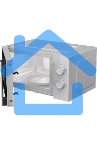 Микроволновая печь Gorenje MO17E1WH белый, 17 л, 700 Вт, переключатели - поворотный механизм