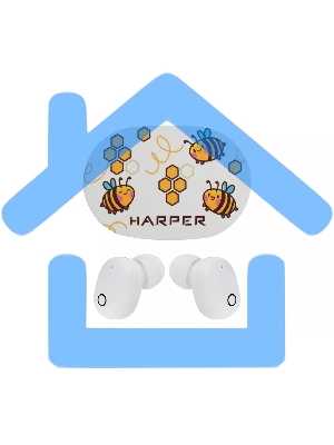Наушники HARPER HB-534 bee (белый)