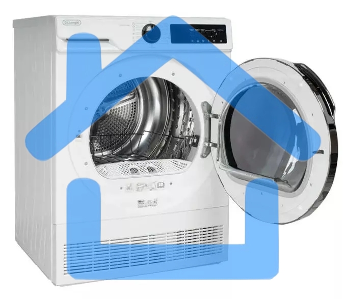 Сушильная машина DeLonghi DTD 8105 C FABIO белый, 8 кг, сушка - конденсационная, программ - 15, 59.6 x 84.5 x 56.3 см