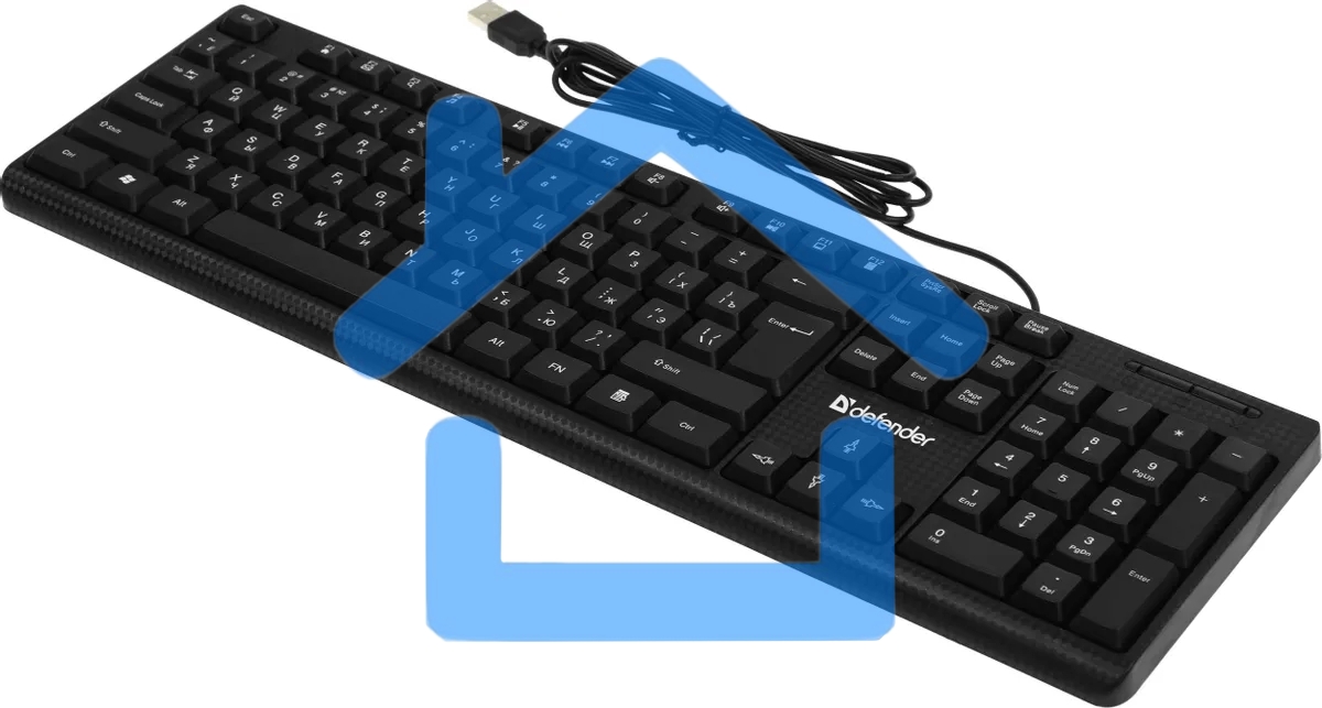 Клавиатура Defender Daily HB-162 проводная, USB, черный