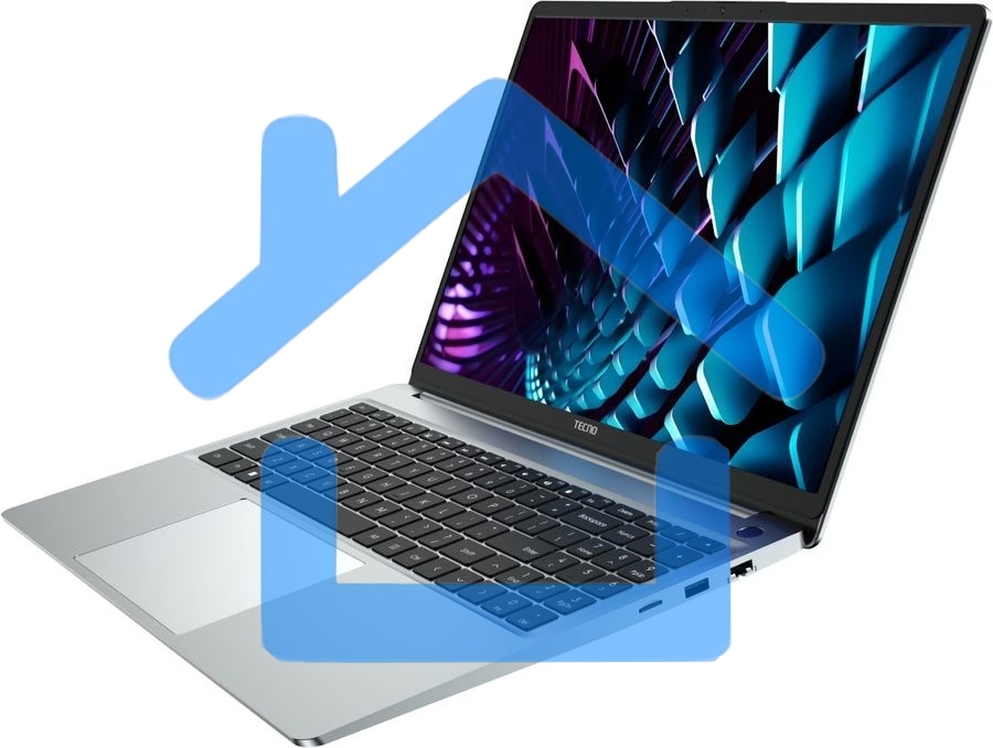 Ноутбук Tecno MegaBook K16SDA серебристый Ryzen 5 7430U 16Gb SSD 512Gb AMD Radeon Graphics 16