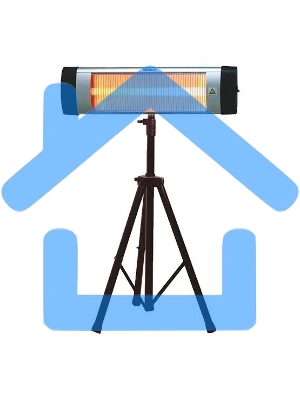 Инфракрасный обогреватель Neoclima SHAFT-2.0 черный, кварцевый, 2000 Вт, 20 м2