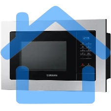 Микроволновая печь встраиваемая Samsung MS23A7013AT/BW серебристый/черный, 23 л, 1150 Вт, переключатели - кнопки