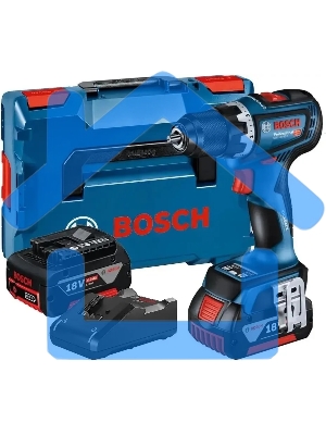 Дрель-шуруповерт Bosch GSR 18V-90 Аккумуляторная, 18В, 2 АКБ, Кейс, Ударная