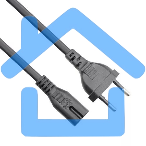 Кабель для аудио-видео техники IEC-320-C7--розетка 220V, 2-pin, 1,8м, медь, VCOM