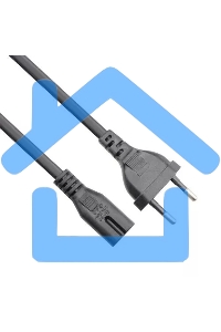Кабель для аудио-видео техники IEC-320-C7--розетка 220V, 2-pin, 1,8м, медь, VCOM
