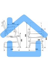 Кресло офисное Бюрократ CH-993-Low-V/Black черный, искусственная кожа, низкая спинка, полозья хром