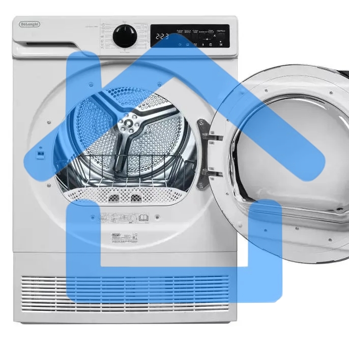 Сушильная машина DeLonghi DTD 8105 C FABIO белый, 8 кг, сушка - конденсационная, программ - 15, 59.6 x 84.5 x 56.3 см