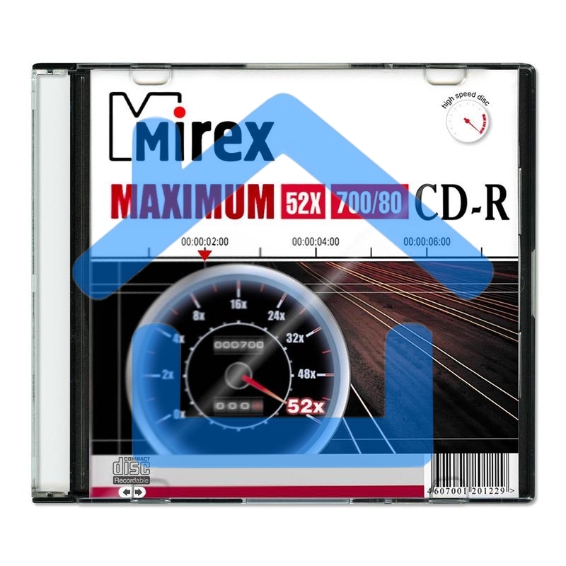 Диск CD-R Mirex 700 Mb, 52х, Maximum, Slim Case (1), (1/200)