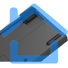 Клавиатура A4Tech Bloody WS87 беспроводная USB, Bluetooth/Радиоканал серый/красный