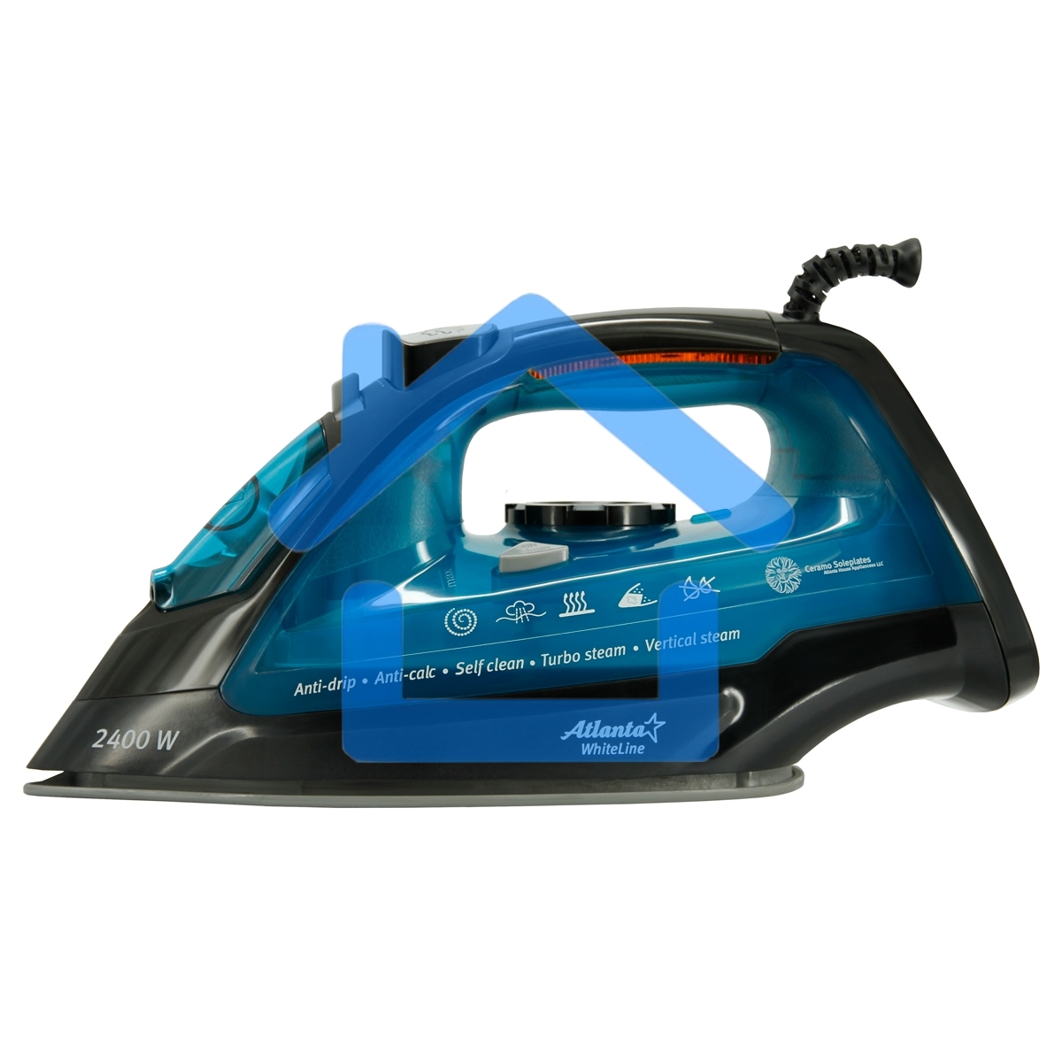 Утюг Atlanta ATH-5538 (blue)с пароувлажнением