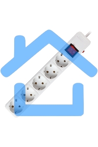 Сетевой фильтр Smartbuy (SBSP-5-30-W) 5 гн х 3,0 м белый