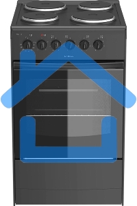 Плита электрическая Darina S EM 341 404 At антрацит/черный, конфорок 4 шт, духовка 50 л, 50 см x 85 см x 56 см