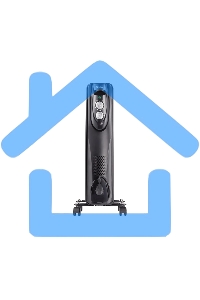 Обогреватель масляный Ballu Classic Black BOH/CL-05BRN 1000 (5 секций) черный, 1000 Вт, 15 м2, термостат