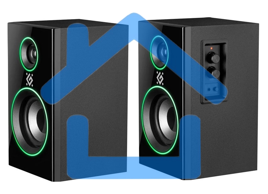 Акустическая система Defender SOLAR 20 черный 2.0