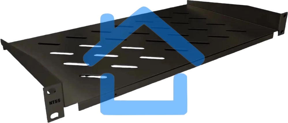 Полка стационарная NTSS NTSS-FF-250-BL 1U нагр.:20кг. 19