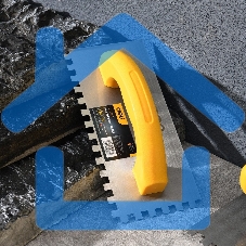 Кельма зубчатая прямоугольная Deli DL509310 230х100мм