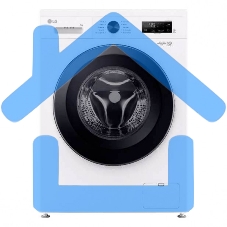 Стиральная машина LG F2Y1VS6W белый, загрузка фронтальная 9 кг, 1200 об/мин., класс: А