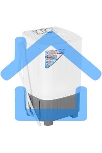 Стиральная машина Славда WS-85PE (R) белый, загрузка вертикальная 8,5 кг, 0 об/мин, класс А