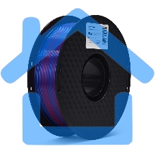 Филамент Crown Micro CM-FILPLASD012BR PLA Silk двойной 1.75 1кг синий-красный