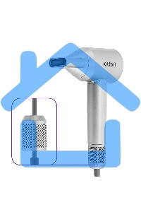 Фен Kitfort КТ-3292 1600Вт серебристый
