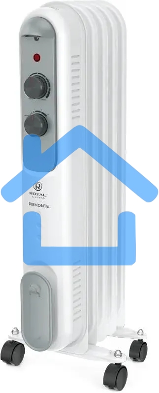 Обогреватель масляный Royal Clima ROR-P5-1000M (5 секций) белый, 1000 Вт, 10 м2, термостат