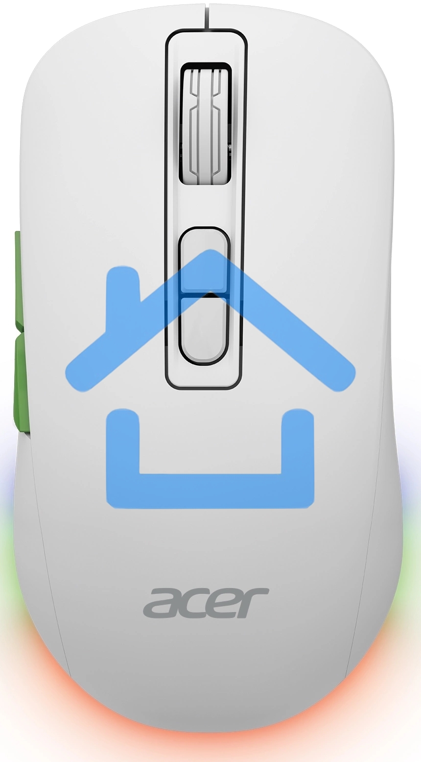 Мышь беспроводная Acer OMR311 белый, 2400 dpi, радиоканал, Bluetooth, USB, кнопки - 7