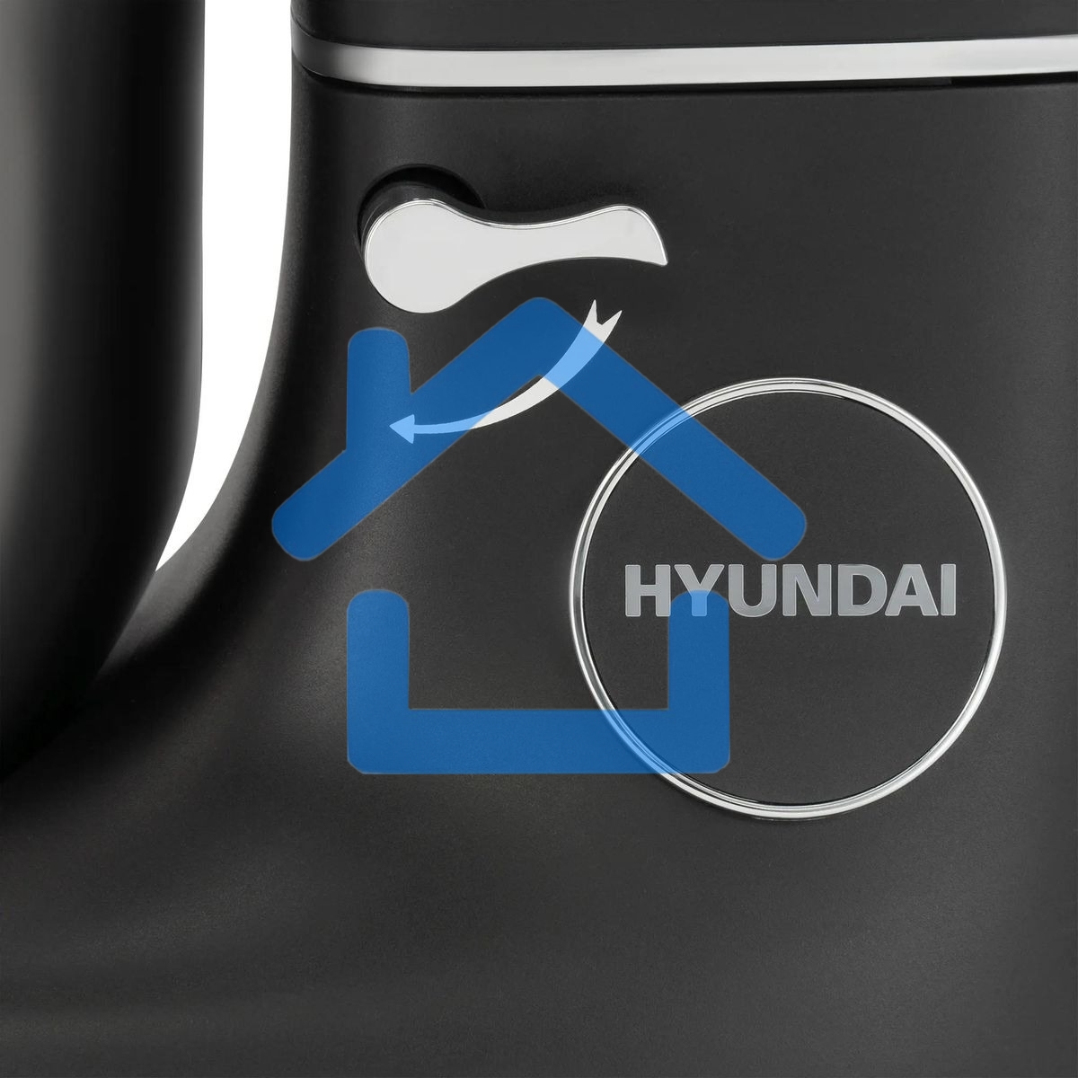 Кухонная машина Hyundai HYM-S8591 планетар.вращ. 1500Вт черный/серебристый