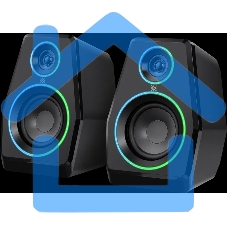 Акустическая система Defender 2.0 Solar 10 10Вт, BT/Light питание от USB