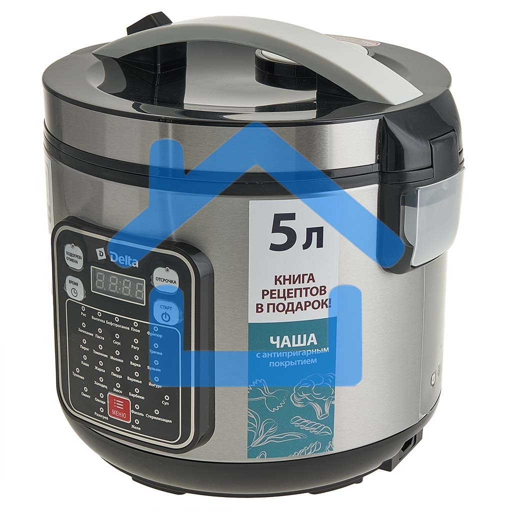 Мультиварка DELTA DL-6528 черная: 900 Вт,5л, 31 ПРОГРАММА (4)
