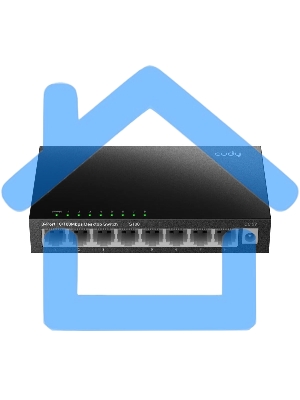 Коммутатор 8-Port 10/100 Mbps Desktop Switch, 8 10/100M RJ45 Ports, Loop Detection, Metal Case, Power Saving, Plug & Play