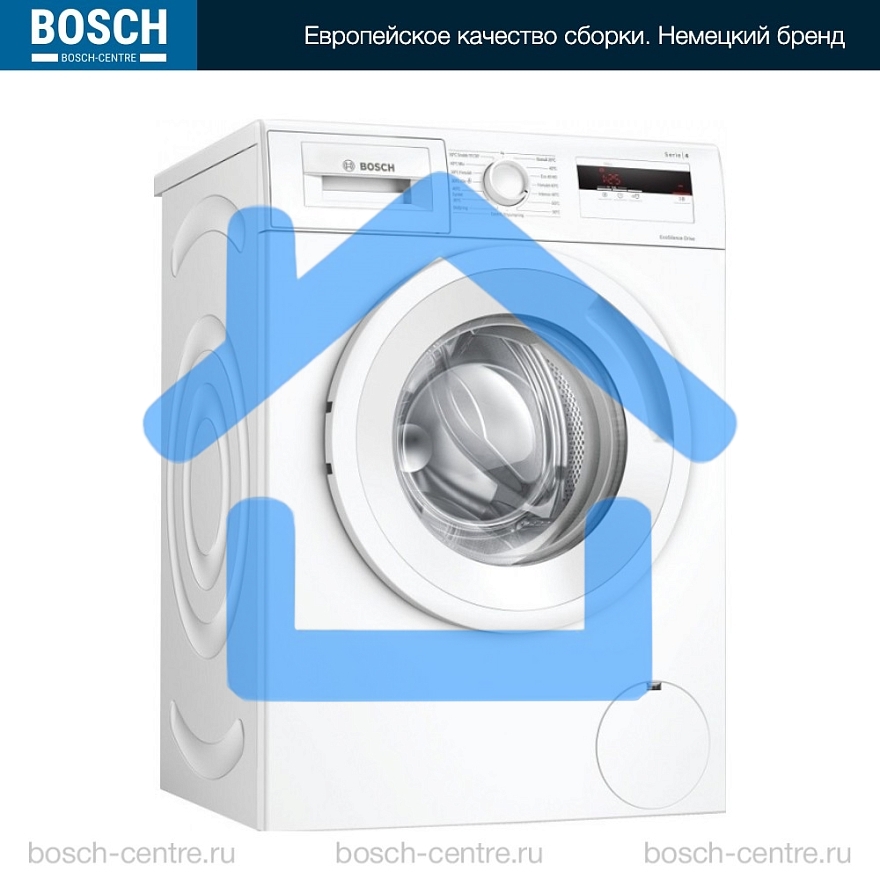 Стирально-сушильная машина Bosch WNA134L0SN белый, загр.фронтальная, макс.: 8кг, 1400 об/мин, класс: A