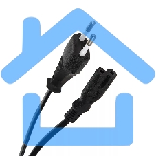 Кабель для аудио-видео техники IEC-320-C7--розетка 220V, 2-pin, 1,8м, медь, VCOM