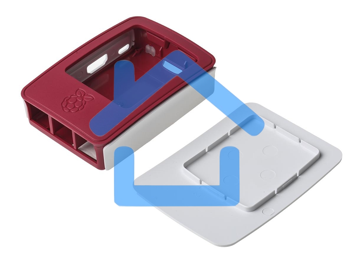 Корпус Raspberry Pi 3 Model B Official Case BULK, Red/White, для Raspberry Pi 3 Model B (909-8132)