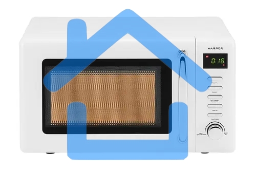 Микроволновая печь Harper HMW-20ST02 белый, 20 л, 700 Вт, переключатели - кнопки/поворотный механизм
