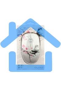 Мышь проводная Qumo Office M43 Serenity белый, 1000 dpi, USB, кнопки - 3