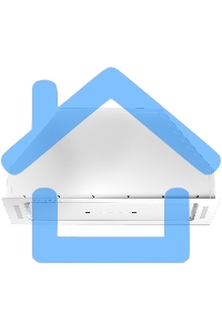 Вытяжка встраиваемая Zigmund & Shtain K 014.7 W белый, 72 см, 1100 куб. м/ч, 62 дБ