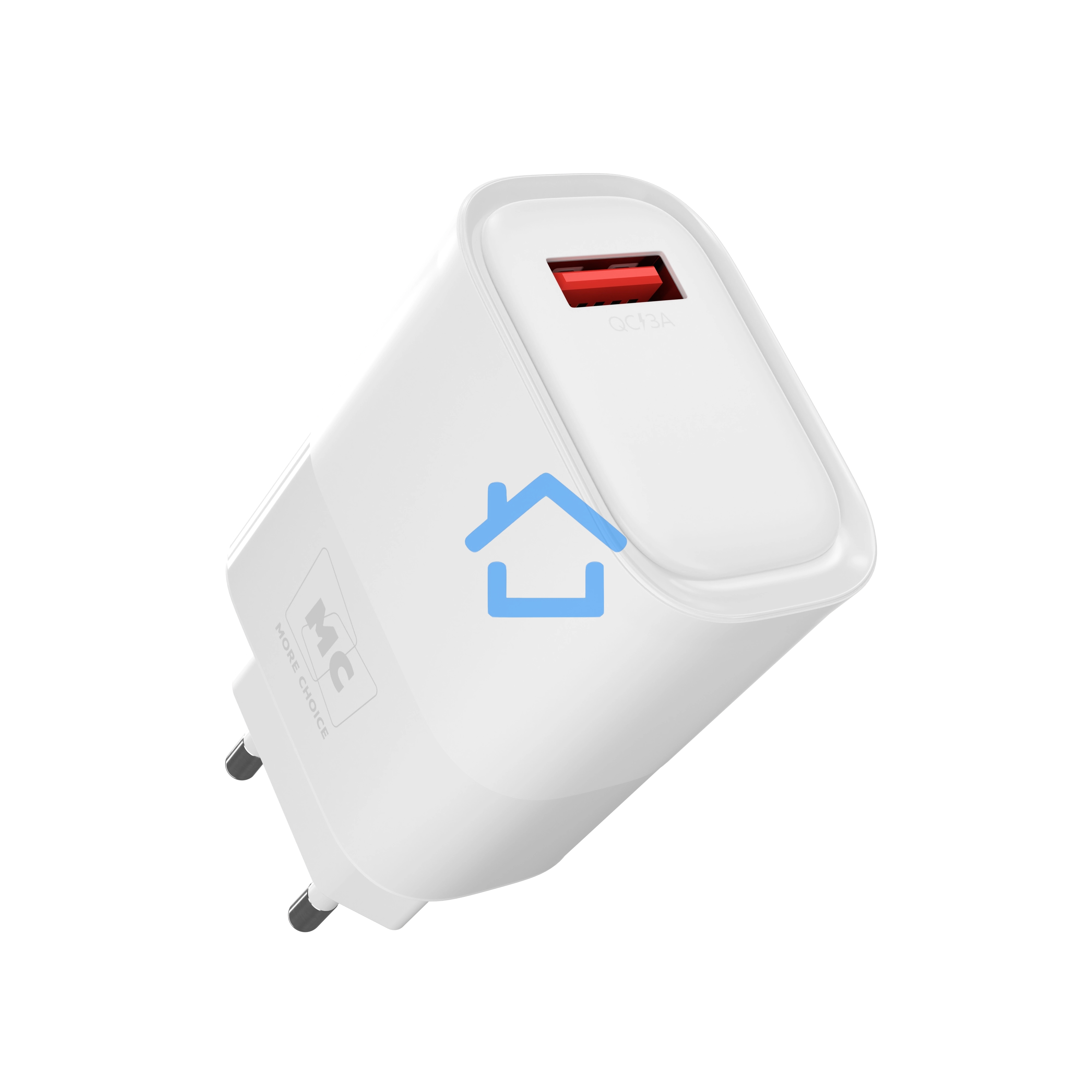 Зарядное устройство MORE CHOICE (4620202553409) NC09a 1USB 3.0A QC3.0 15W, белый